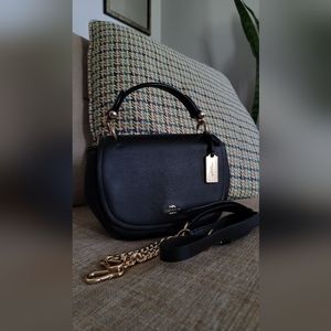 Coach Leather Top Handle Shoulder Bag